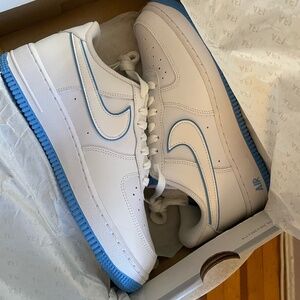 Air Force 1's- White & Blue (Never Worn)